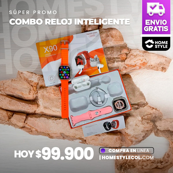 RELOJ INTELIGENTE EN COMBO X90